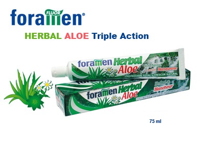 Foramen Herbal Aloe zobu pasta, 75 ml.