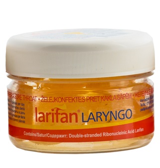 LARIFAN Laryngo konfektes ar ingvera un citrona garšu, 55 g.
