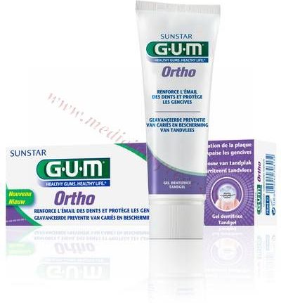 GUM Ortho zobu pasta, 75 ml.