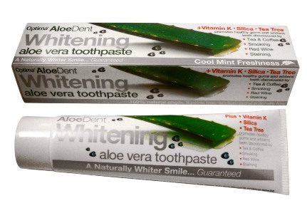 AloeDent whitening zobu pasta, 100 ml. (derīguma termiņš 31.05.2024)