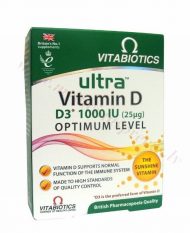 Ultra Vitamin D 1000IU 96 tabletes (derīguma termiņš 30.09.2024.)