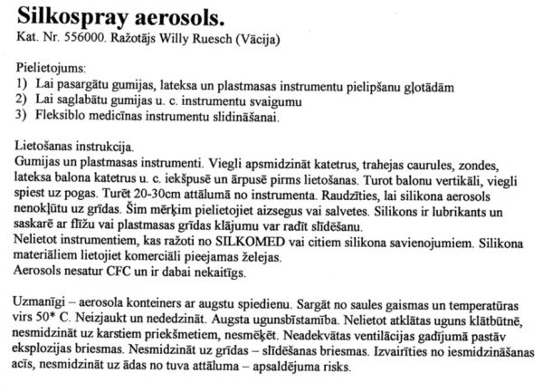 Aerosols SILKOSPRAY 500ml.