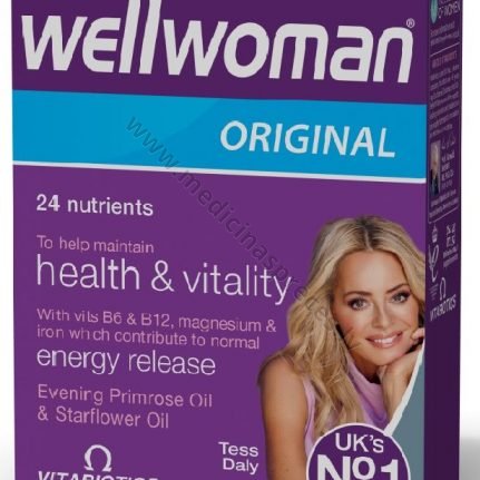 wellwoman-original-Iepakojuma-30 tabletes-vitamini-produkti-veselibas-stiprinasanai-vitamini-un-mineralvielas-vitabiotics-medicinaspreces.lv