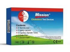 mission-cholesterol-test-strips-5-kontrolei-ekspresdiagnostika-Acon-medicinaspreces.lv